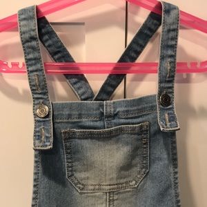 Cat & Jack Bottoms - Denim Overalls With Lace Trim Cat & Jack Bottoms - Denim Overalls With Lace Trim